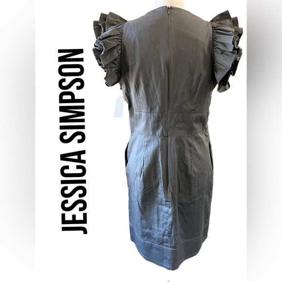 B8 NWT JESSICA SIMPSON DRESS SIZE 12. COLOR GREY SMOKED PEARL - Picture 4 of 16